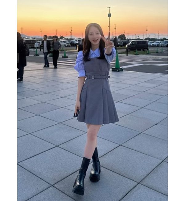 dazzlin「レイヤードシャツミニワンピース」|ワンピース|