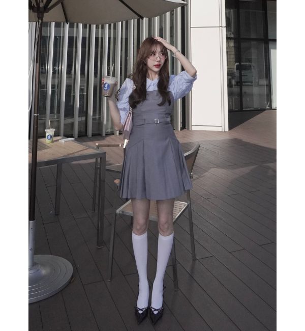 dazzlin「レイヤードシャツミニワンピース」|ワンピース|