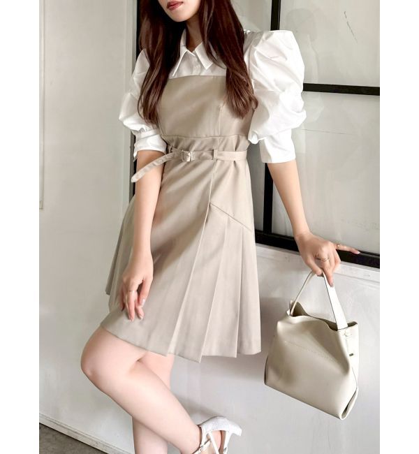 dazzlin「レイヤードシャツミニワンピース」|ワンピース|