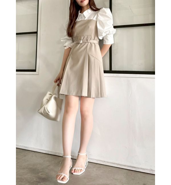 dazzlin「レイヤードシャツミニワンピース」|ワンピース|