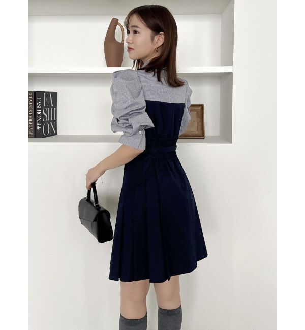 dazzlin「レイヤードシャツミニワンピース」|ワンピース|