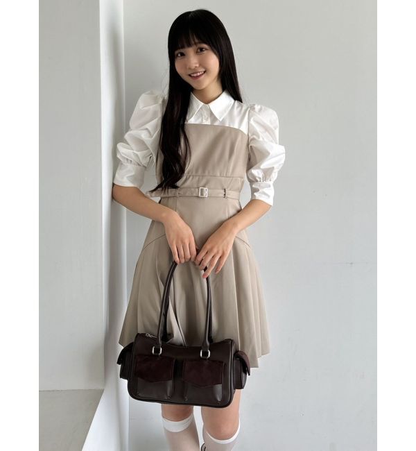 dazzlin「レイヤードシャツミニワンピース」|ワンピース|