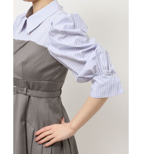 dazzlin「レイヤードシャツミニワンピース」|ワンピース|