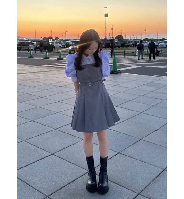 dazzlin「レイヤードシャツミニワンピース」|ワンピース|