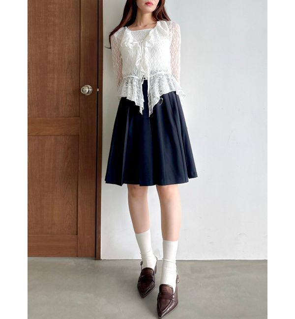 dazzlin「ラッフルヘムレースアンサンブル」|Tシャツ・カットソー|