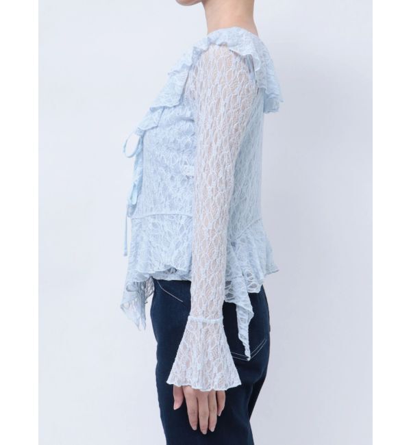 dazzlin「ラッフルヘムレースアンサンブル」|Tシャツ・カットソー|