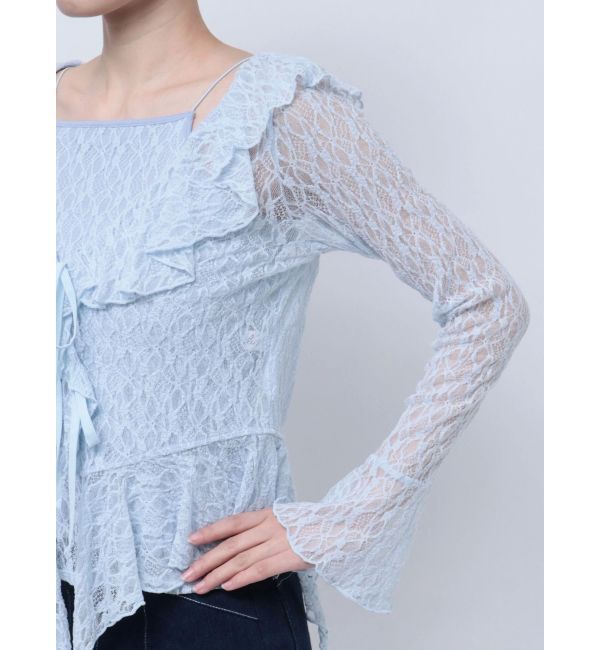 dazzlin「ラッフルヘムレースアンサンブル」|Tシャツ・カットソー|