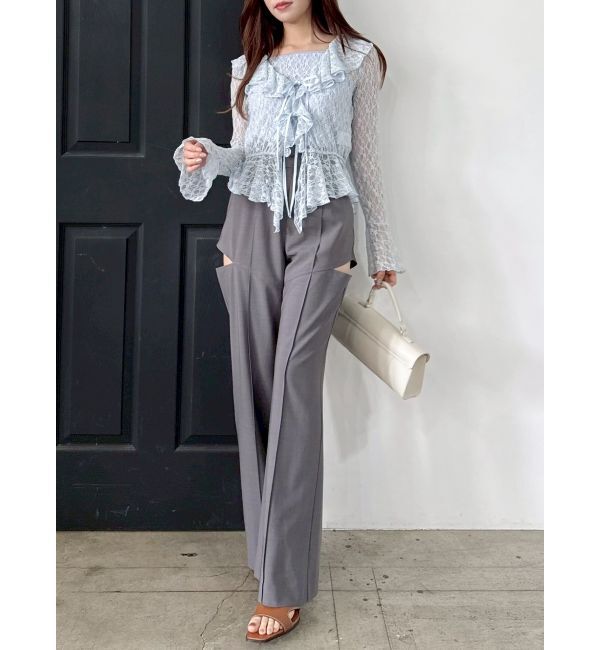 dazzlin「ラッフルヘムレースアンサンブル」|Tシャツ・カットソー|