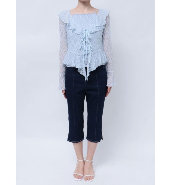 dazzlin「ラッフルヘムレースアンサンブル」|Tシャツ・カットソー|