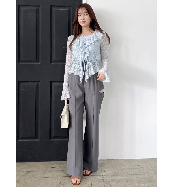 dazzlin「ラッフルヘムレースアンサンブル」|Tシャツ・カットソー|