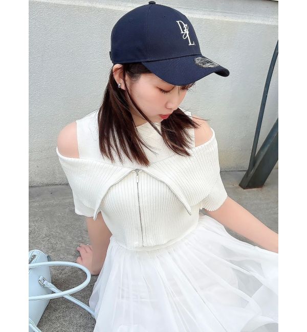 dazzlin「ビッグカラーレイヤードリブニット」|ニット・セーター|