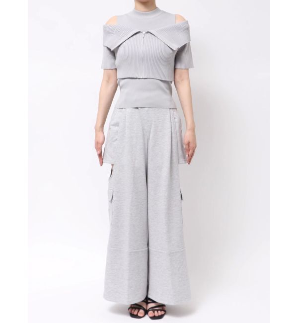 dazzlin「ビッグカラーレイヤードリブニット」|ニット・セーター|