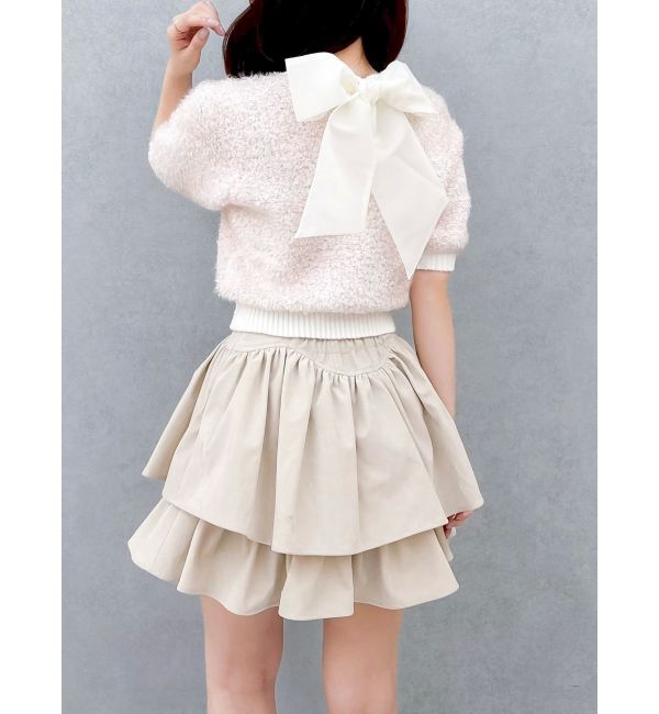 dazzlin「2WAYバックリボンヘアリーニット」|ニット・セーター|