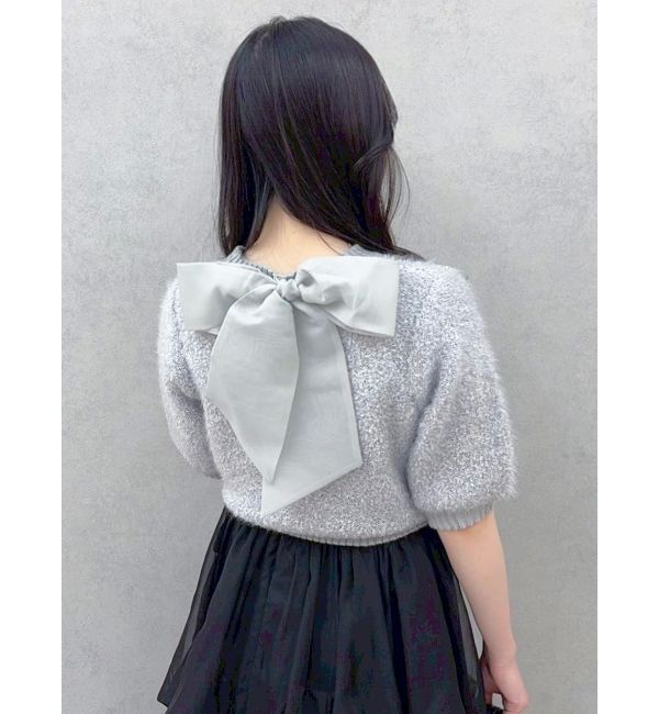 dazzlin「2WAYバックリボンヘアリーニット」|ニット・セーター|