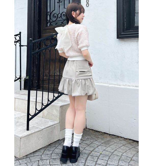 dazzlin「2WAYバックリボンヘアリーニット」|ニット・セーター|