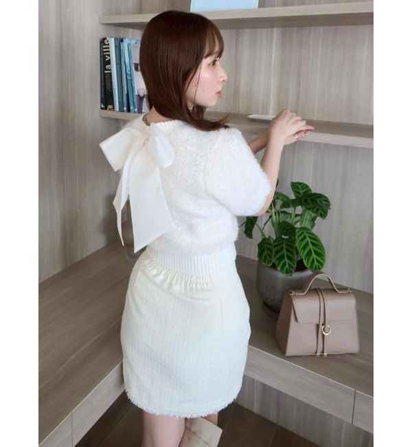 dazzlin「2WAYバックリボンヘアリーニット」|ニット・セーター|