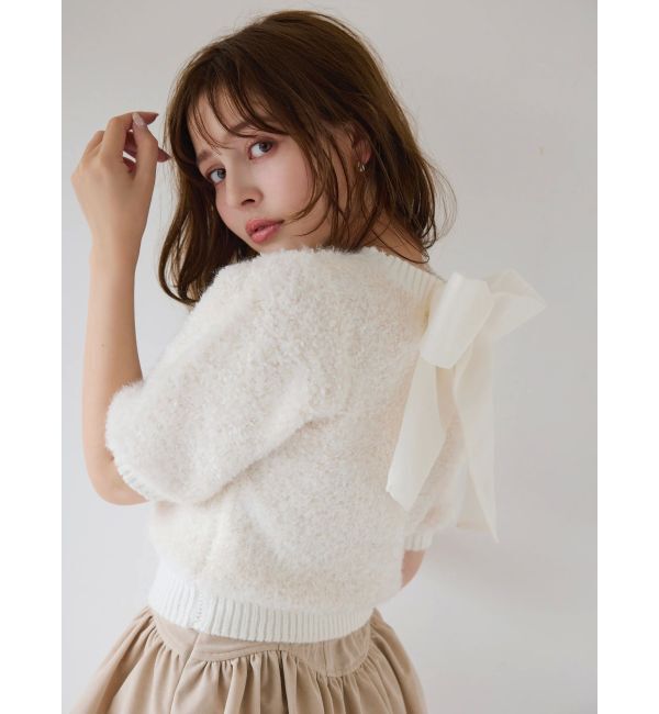 dazzlin「2WAYバックリボンヘアリーニット」|ニット・セーター|