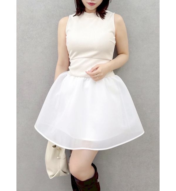 dazzlin「ローライズボンディングワンピース」|ワンピース|アイボリー