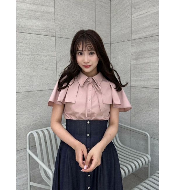 dazzlin「2WAYケープリボンブラウス」|シャツ・ブラウス|