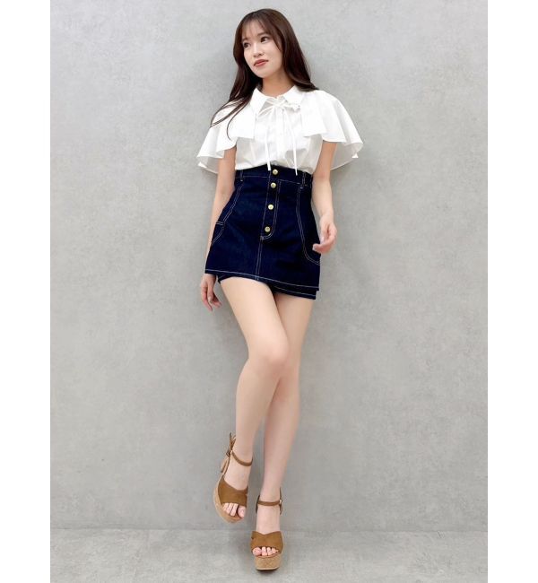 dazzlin「2WAYケープリボンブラウス」|シャツ・ブラウス|