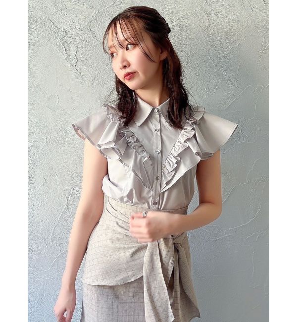dazzlin「ラッフルフリルブラウス」|シャツ・ブラウス|