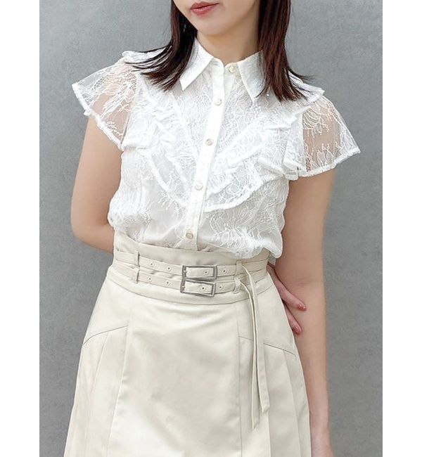 dazzlin「ラッフルフリルブラウス」|シャツ・ブラウス|