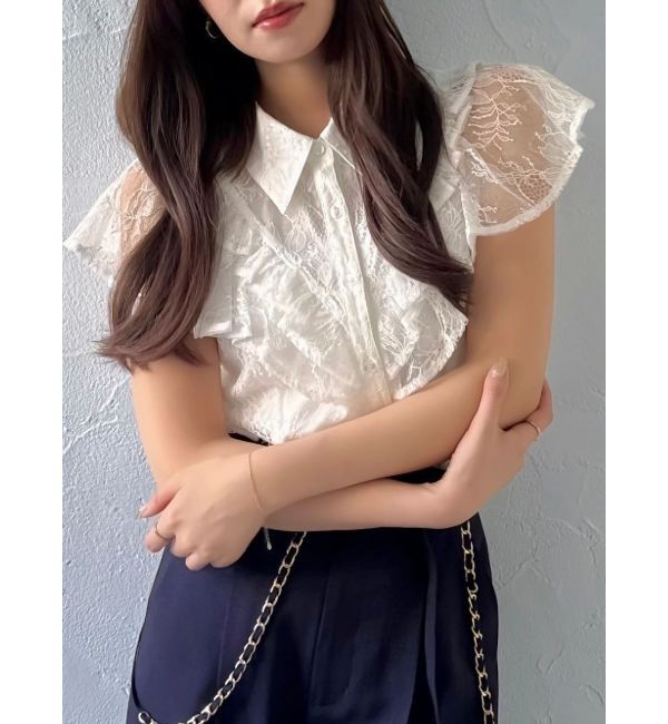 dazzlin「ラッフルフリルブラウス」|シャツ・ブラウス|