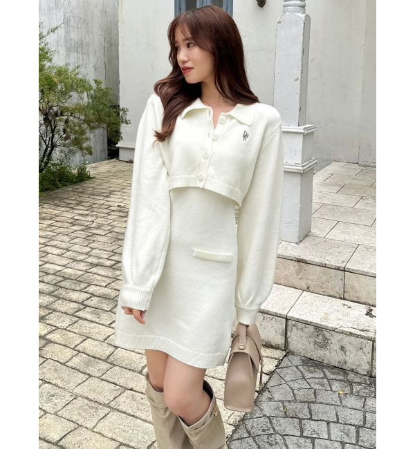 dazzlin「2ピースニットミニワンピース」|ワンピース|