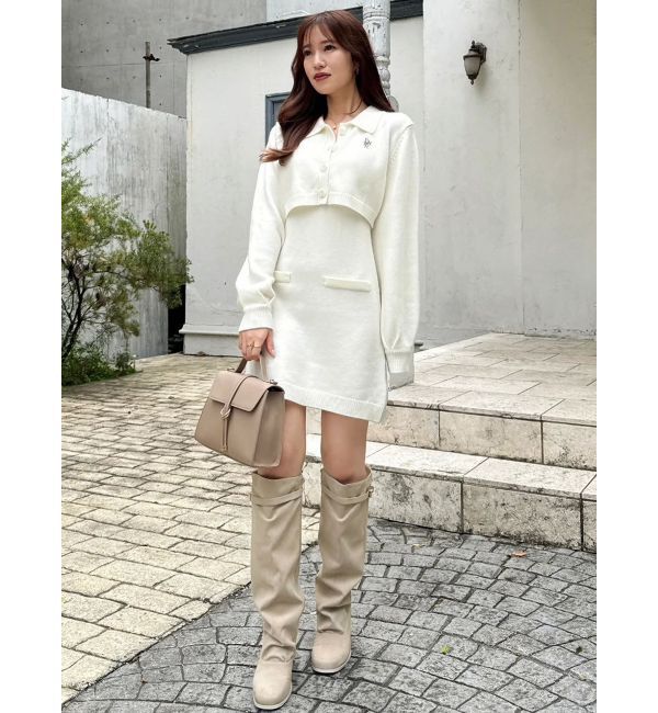 dazzlin「2ピースニットミニワンピース」|ワンピース|