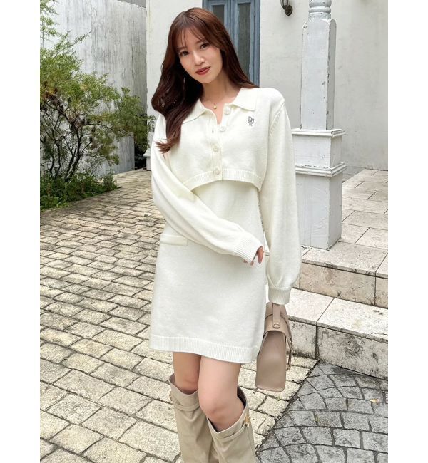 dazzlin「2ピースニットミニワンピース」|ワンピース|