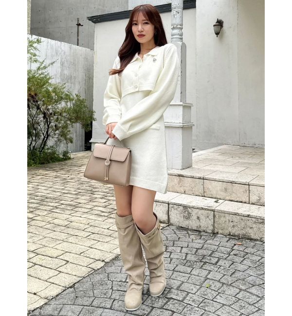 dazzlin「2ピースニットミニワンピース」|ワンピース|