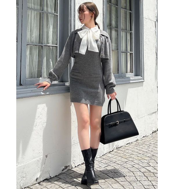 dazzlin「2ピースニットミニワンピース」|ワンピース|