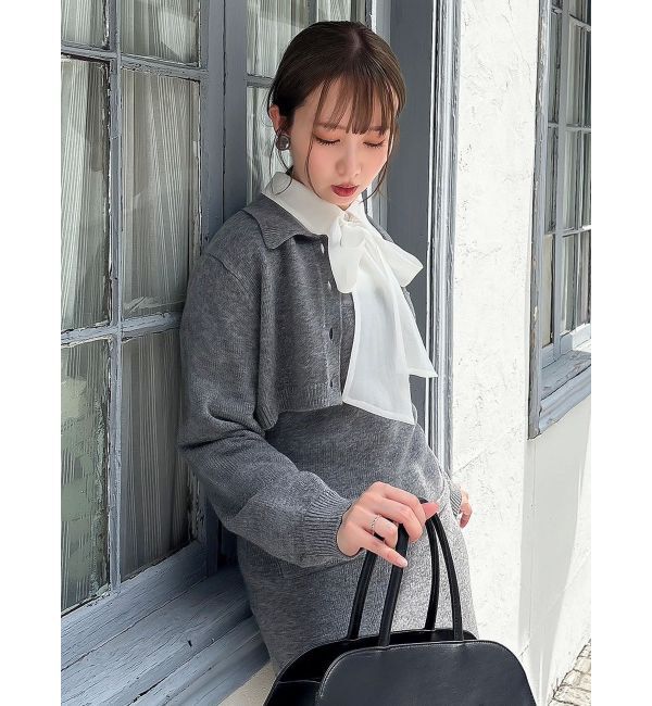 dazzlin「2ピースニットミニワンピース」|ワンピース|