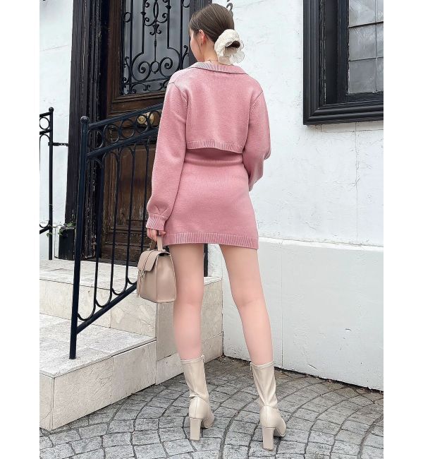 dazzlin「2ピースニットミニワンピース」|ワンピース|