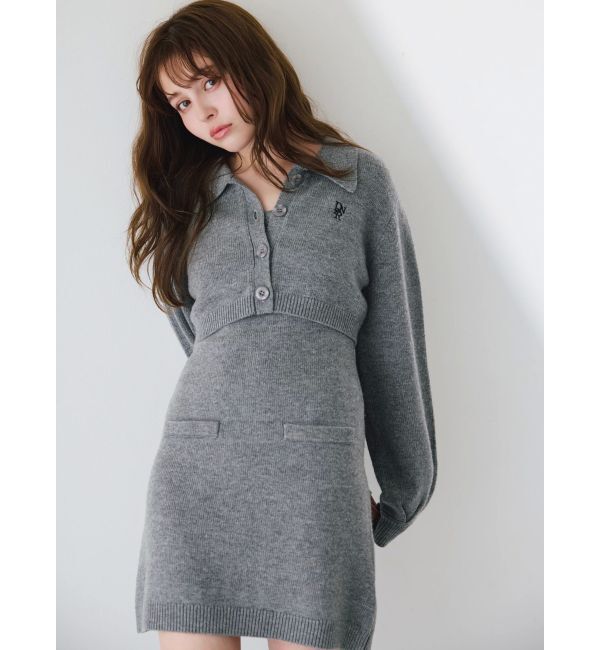 dazzlin「2ピースニットミニワンピース」|ワンピース|
