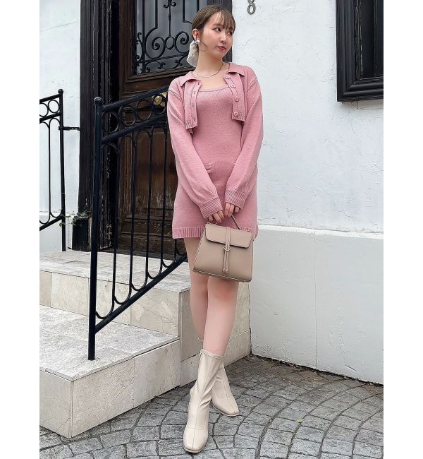 dazzlin「2ピースニットミニワンピース」|ワンピース|