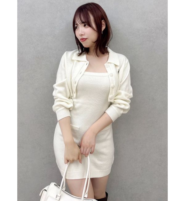 dazzlin「2ピースニットミニワンピース」|ワンピース|