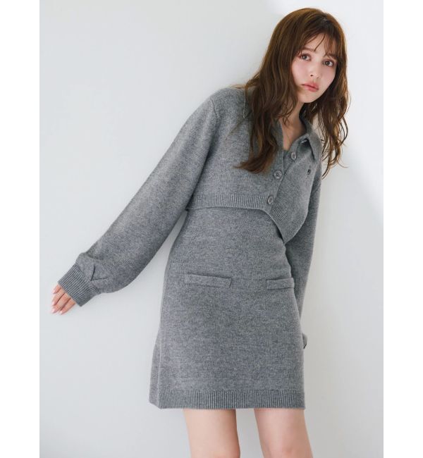 dazzlin「2ピースニットミニワンピース」|ワンピース|