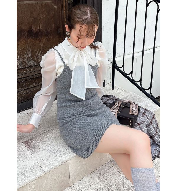 dazzlin「2ピースニットミニワンピース」|ワンピース|