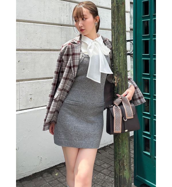 dazzlin「2ピースニットミニワンピース」|ワンピース|