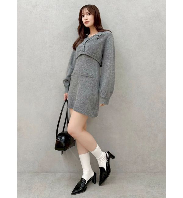 dazzlin「2ピースニットミニワンピース」|ワンピース|