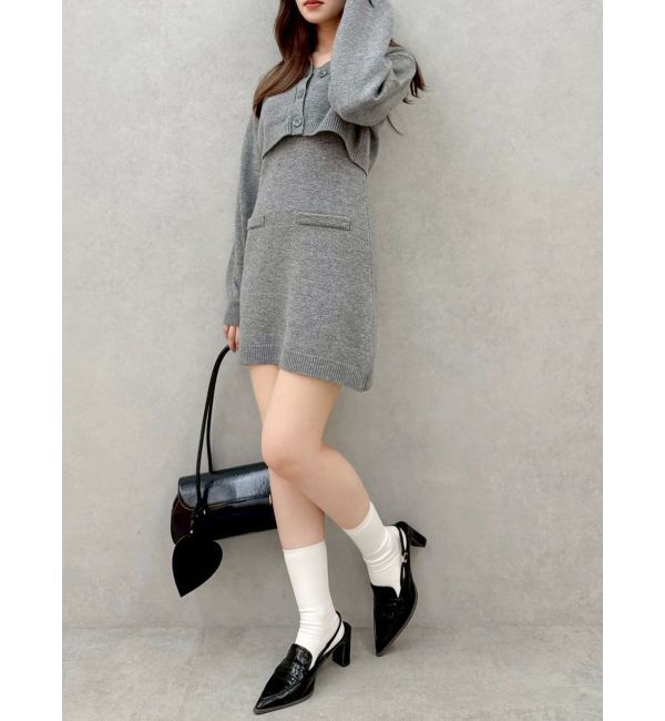 dazzlin「2ピースニットミニワンピース」|ワンピース|