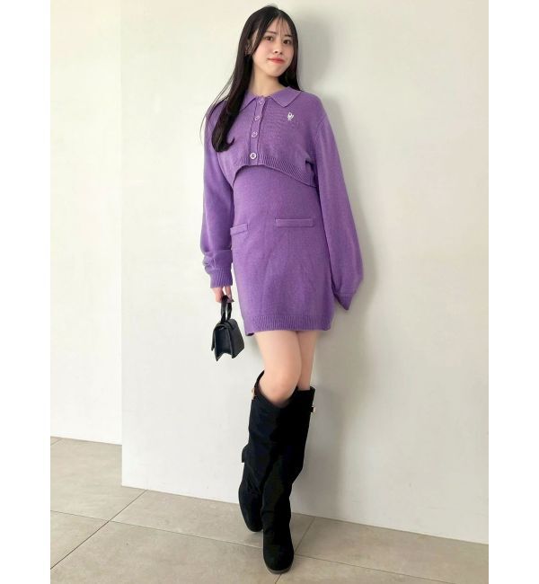 dazzlin「2ピースニットミニワンピース」|ワンピース|
