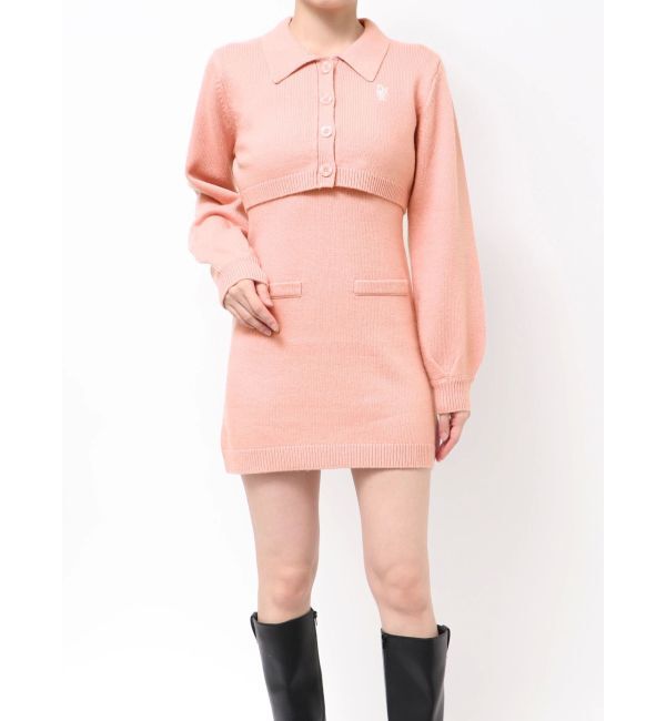 dazzlin「2ピースニットミニワンピース」|ワンピース|