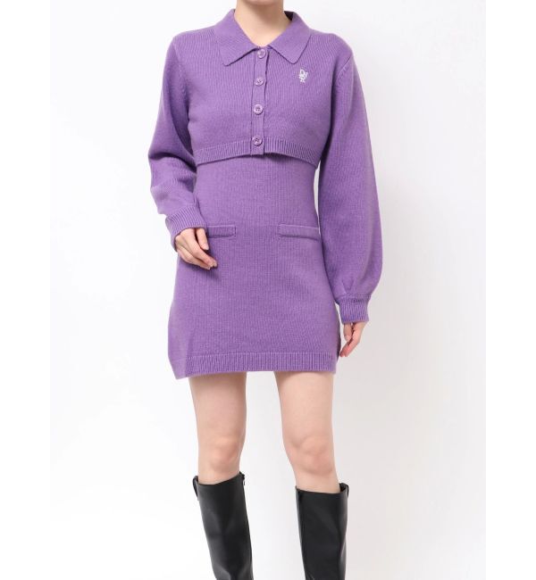 dazzlin「2ピースニットミニワンピース」|ワンピース|