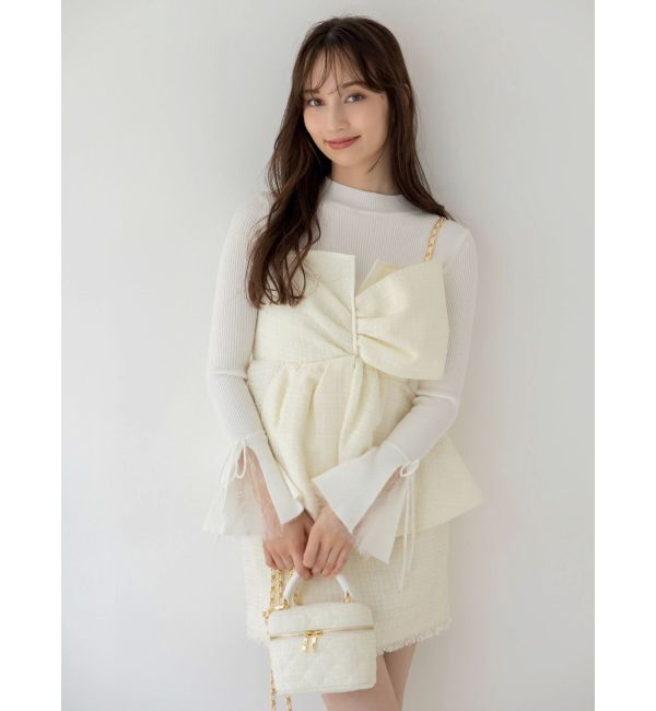 dazzlin「ツイードツイストビスチェ」|キャミソール|