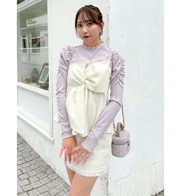 dazzlin「ツイードツイストビスチェ」|キャミソール|