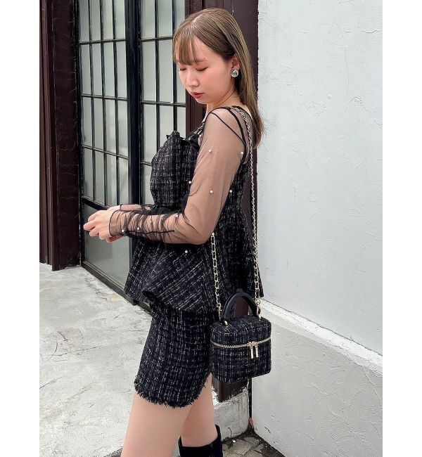 dazzlin「ツイードツイストビスチェ」|キャミソール|