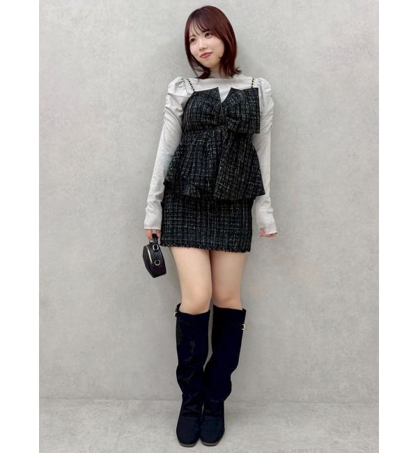 dazzlin「ツイードツイストビスチェ」|キャミソール|