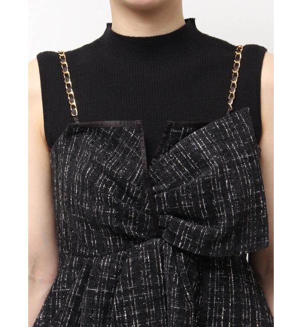 dazzlin「ツイードツイストビスチェ」|キャミソール|
